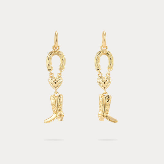 Horseshoe Boot Earrings