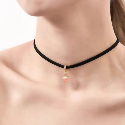 Peach Pendant Choker