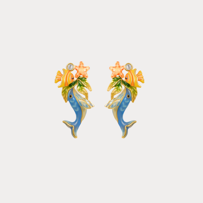 Whale Earrings