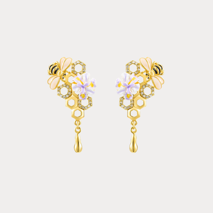 Honey Bee Drop Earrings