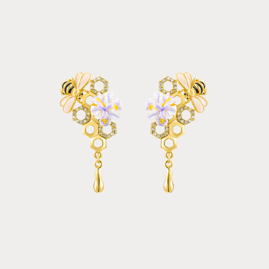 Honey Bee Drop Earrings