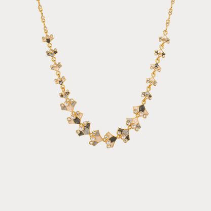 Vintage Petal Pearl Necklace