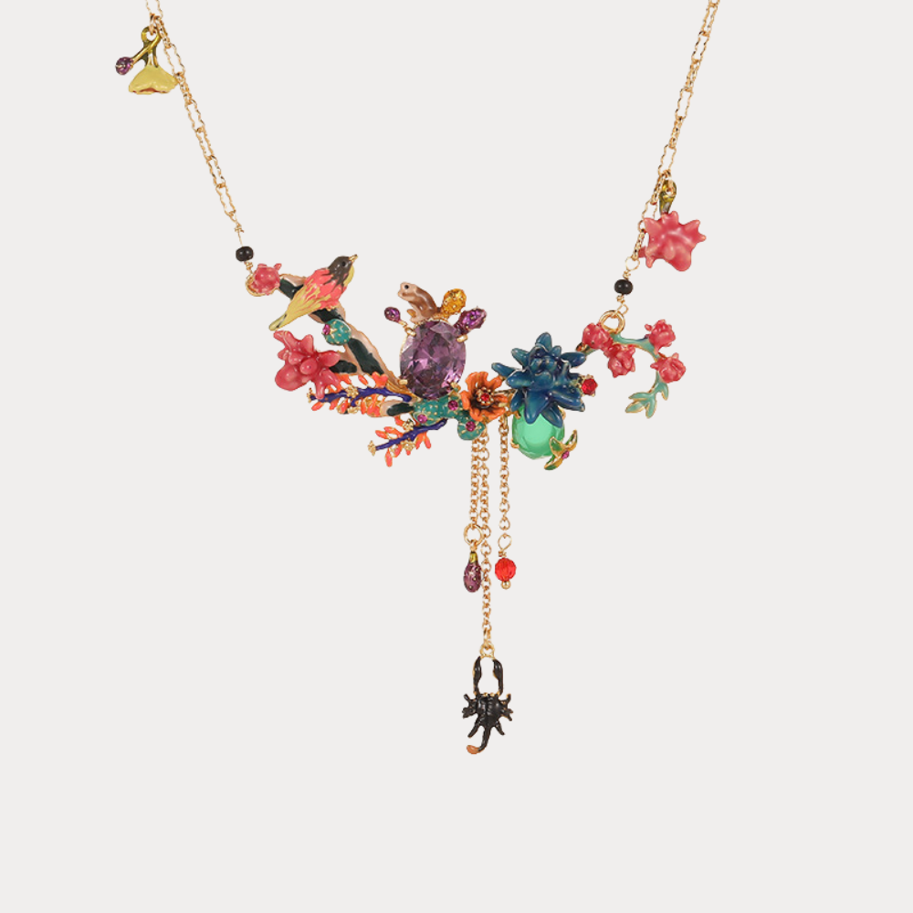 Bird & Blossom Necklace