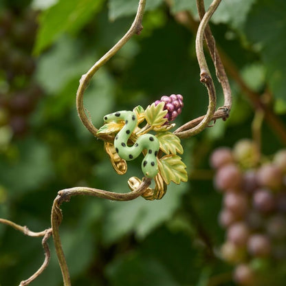 Snake and Grape Vine Ring