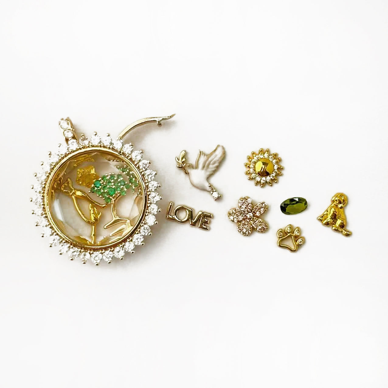 Personalized Radiant Charm Box Necklace