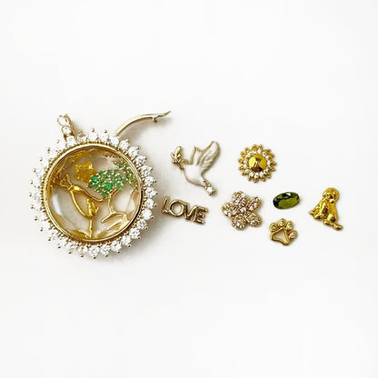 Personalized Radiant Charm Box Necklace