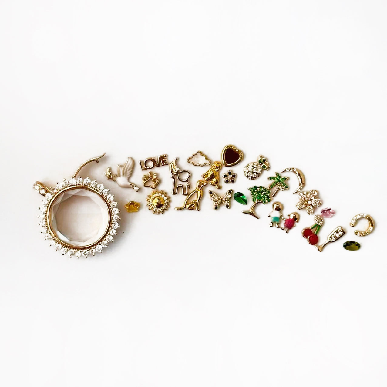 Personalized Radiant Charm Box Necklace