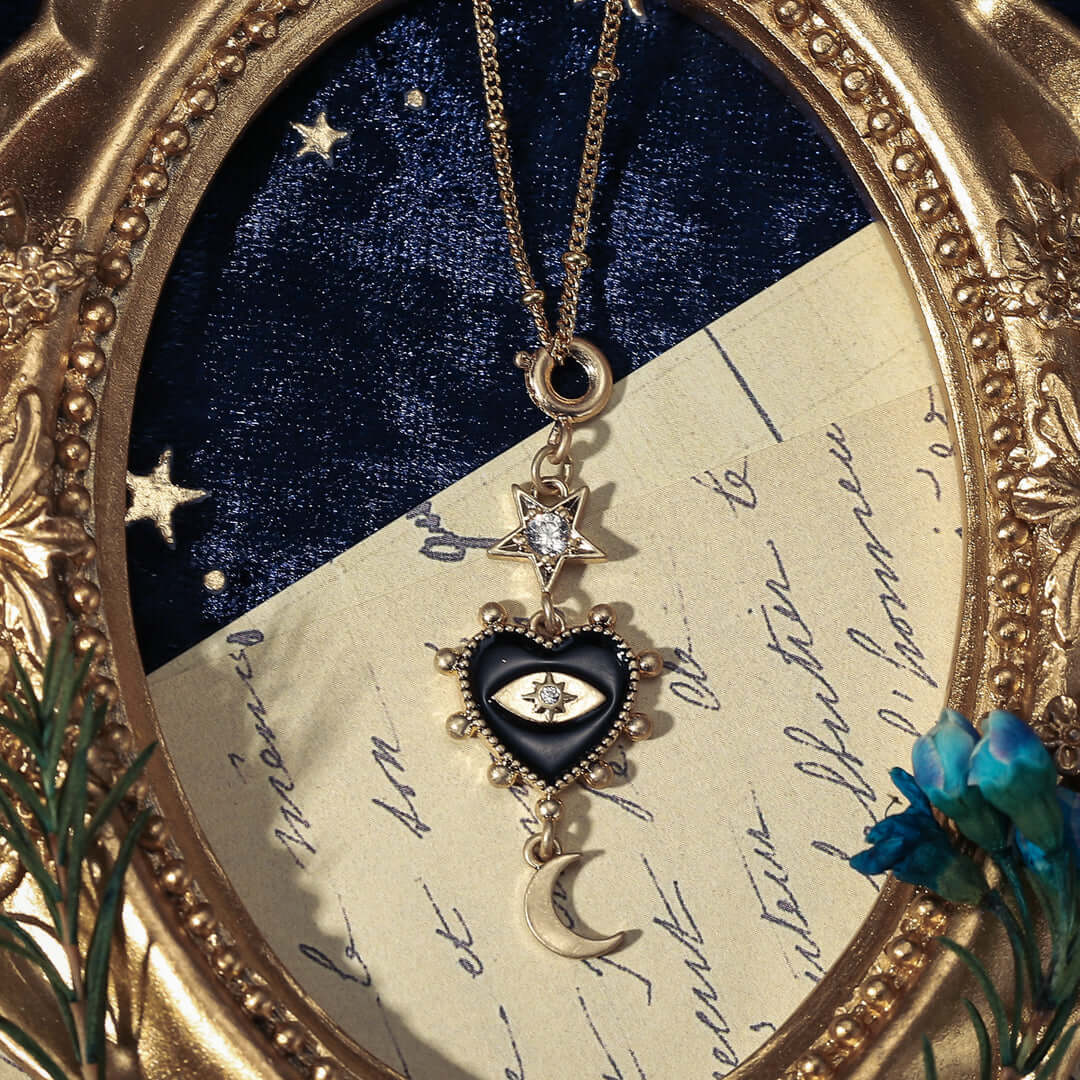 Star&Moon Evil Eye Necklace