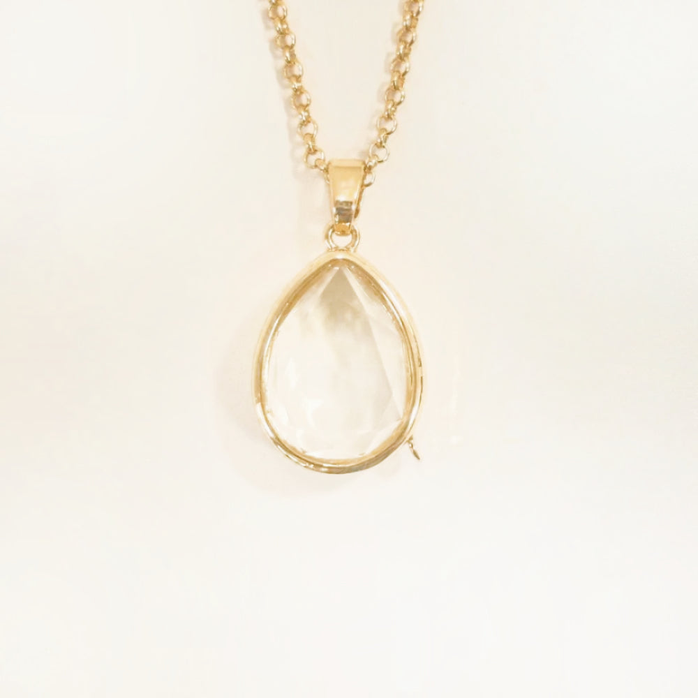 Personalized Waterdrop Charm Box Necklace