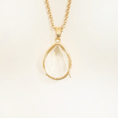 Personalized Waterdrop Charm Box Necklace
