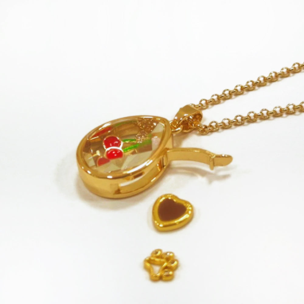 Personalized Waterdrop Charm Box Necklace