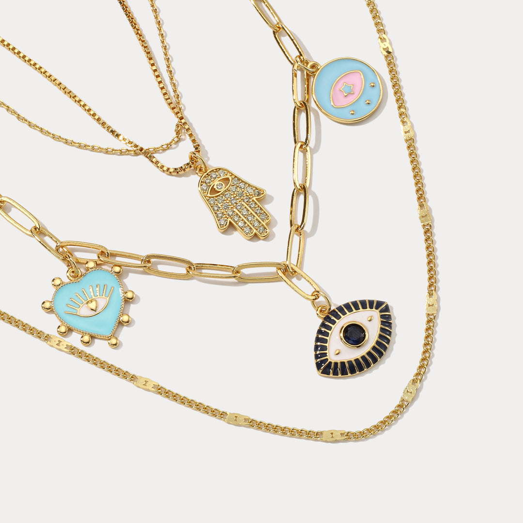 Evil Eye Layered necklace