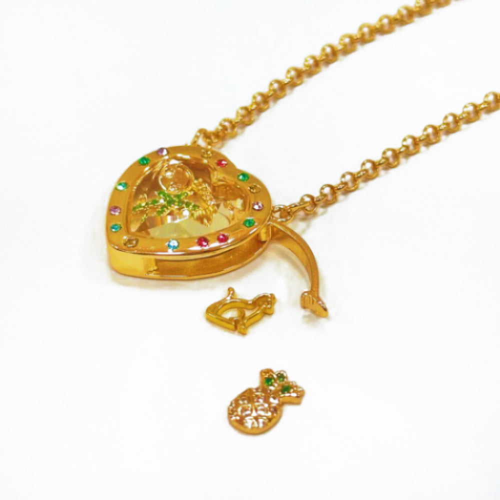 Personalized Dazzling Heart Charm Box Necklace