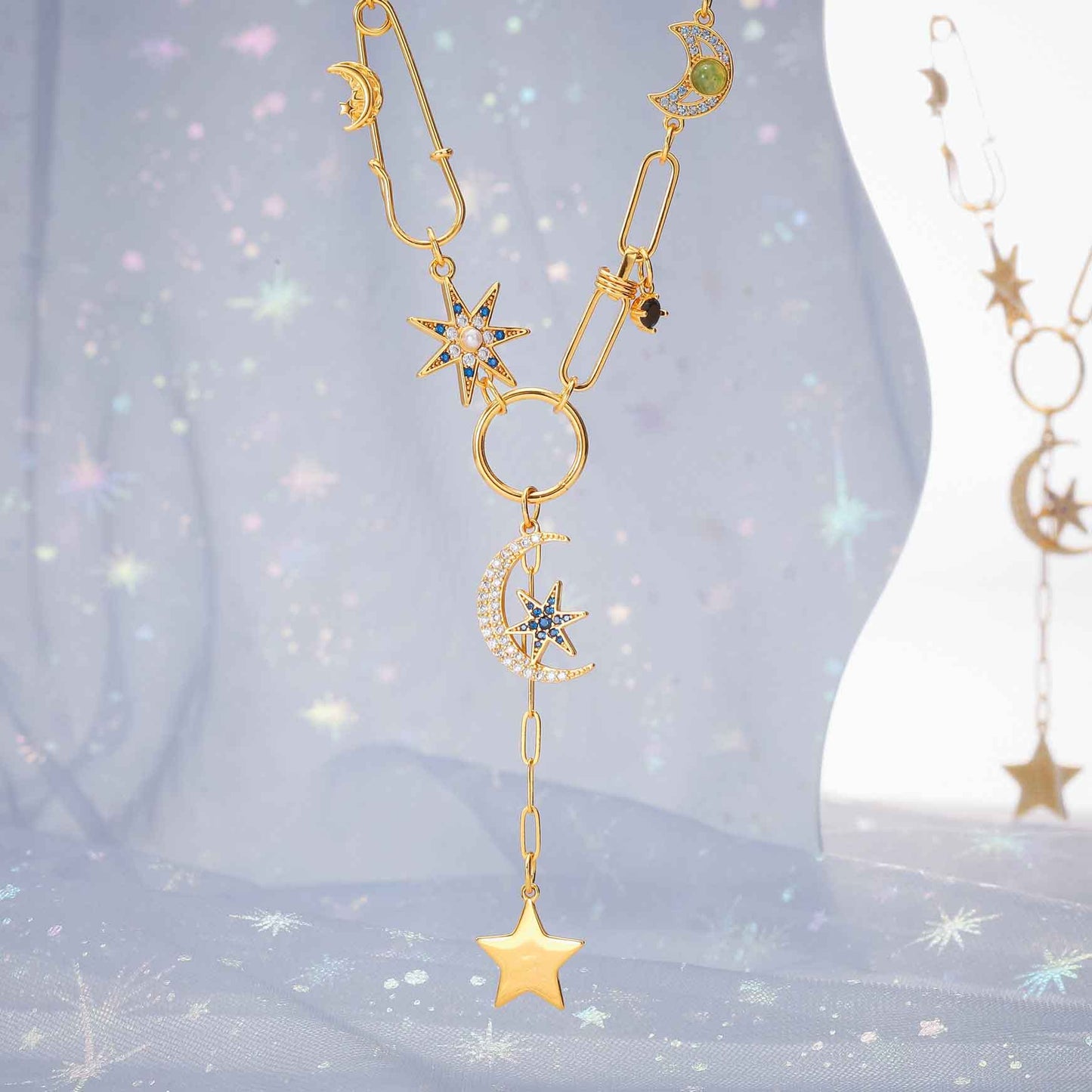 Guardian of the Stars and Moon Necklace