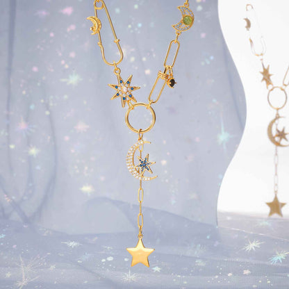 Guardian of the Stars and Moon Necklace