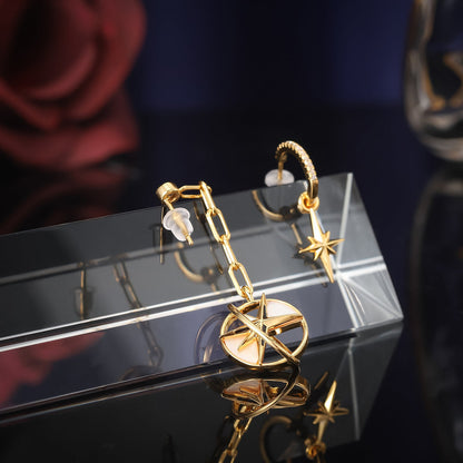 Sphere North Star Earrings
