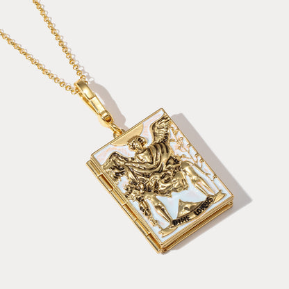 Tarot Locket Pendant - The Lovers