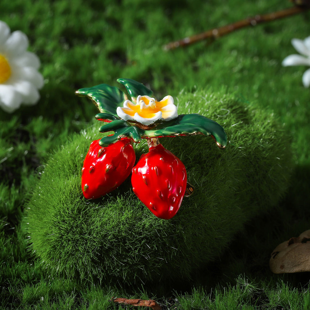 Strawberry Brooch