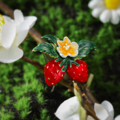 Strawberry Brooch