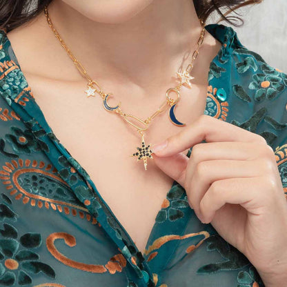 Moon Star Necklace