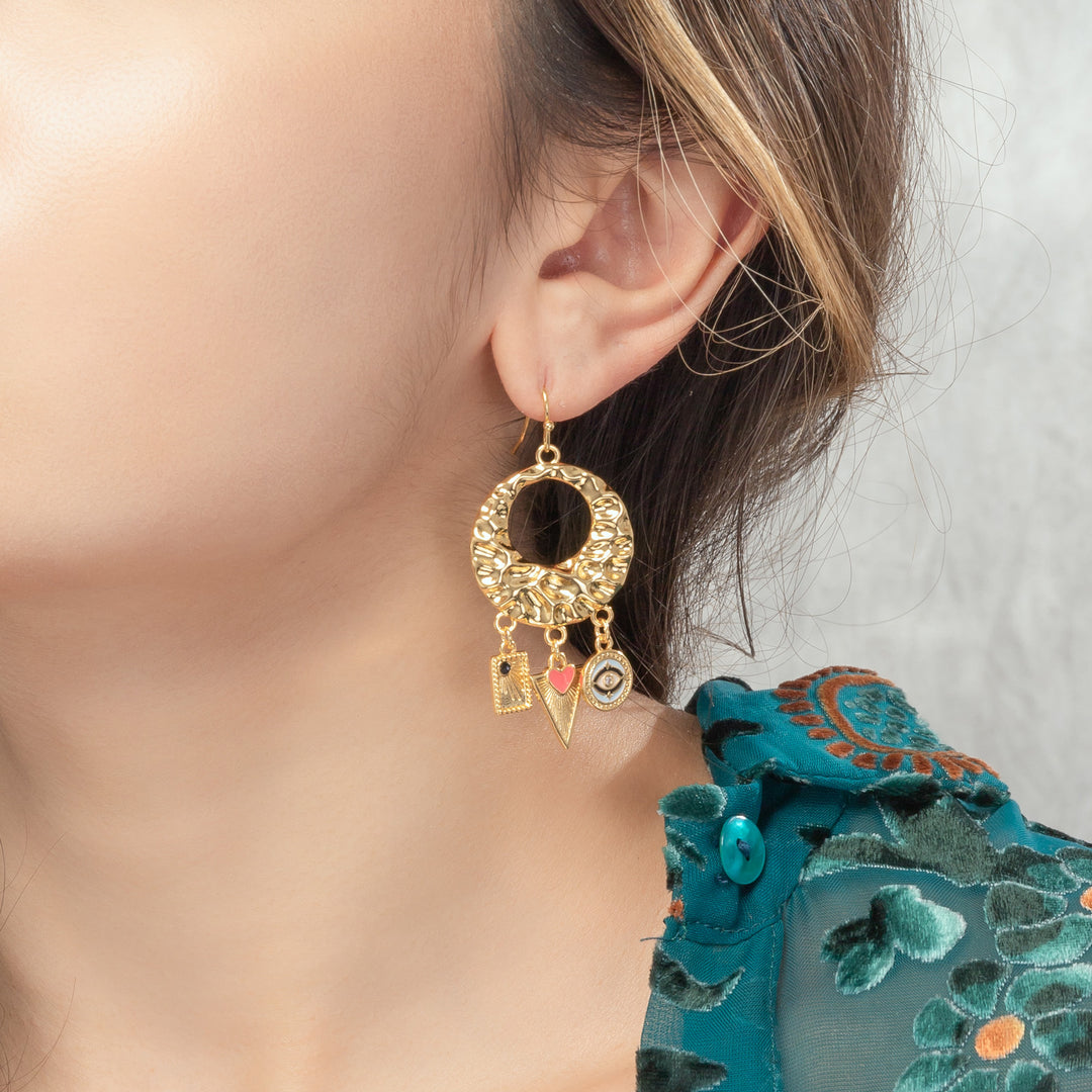 Evil Eye Hoop Earrings
