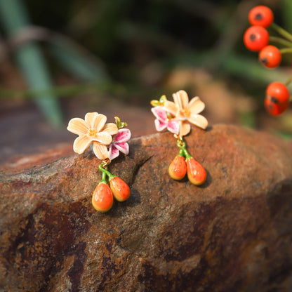 Sweet Pear Flower Earrings