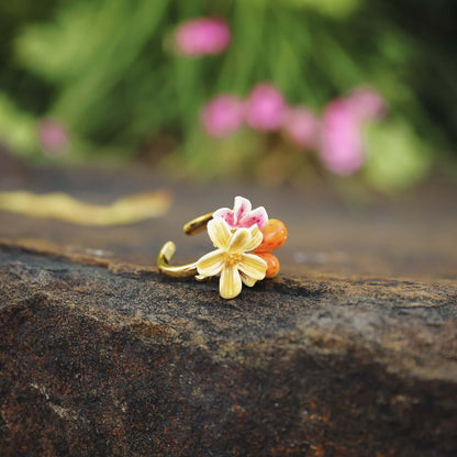 Sweet Pear Flower Ring