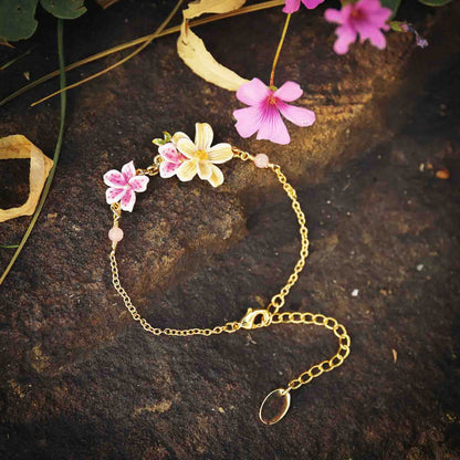 Sweet Pear Flower Bracelet