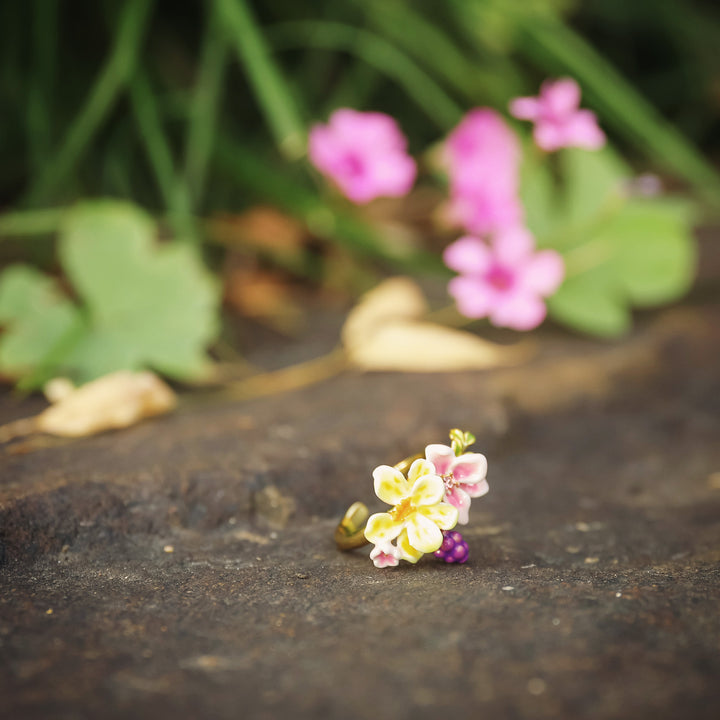 Sweet Grape Flower Ring