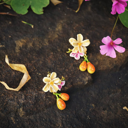 Sweet Pear Flower Earrings