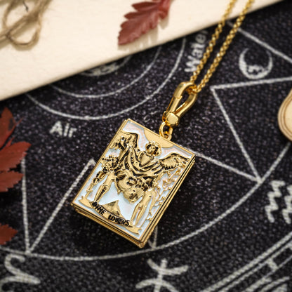 Tarot Locket Pendant - The Lovers