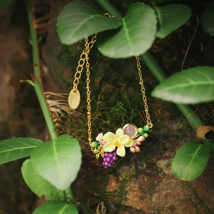 Sweet Grape Flower Bracelet