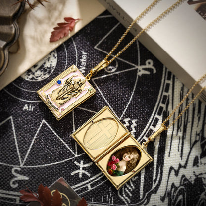 Tarot Locket Pendant - The High Priestess