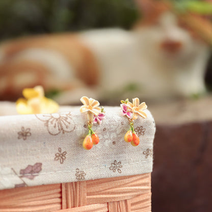 Sweet Pear Flower Earrings