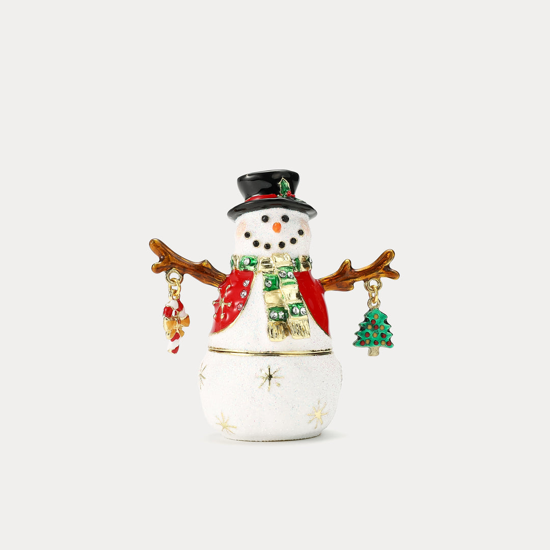 Christmas Snowman Trinket Box