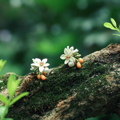 Orange Blossom Earrings