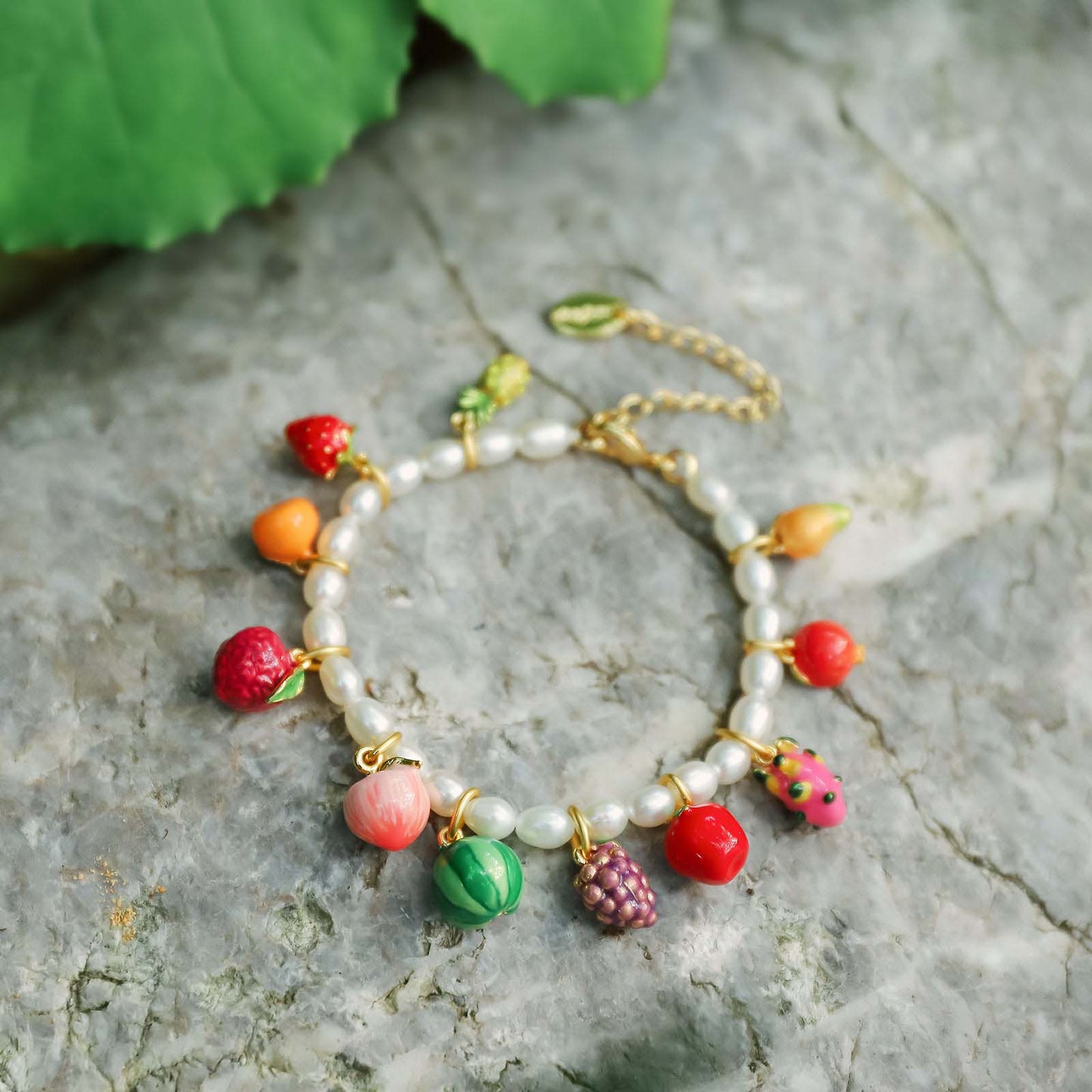 Fruit DIY Bracelet With Pearls