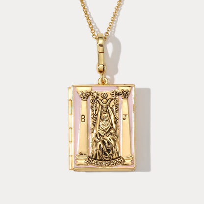 Tarot Locket Pendant - The High Priestess