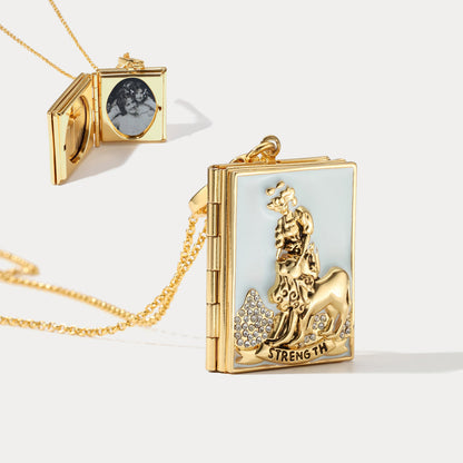 Tarot Locket Pendant - Strength