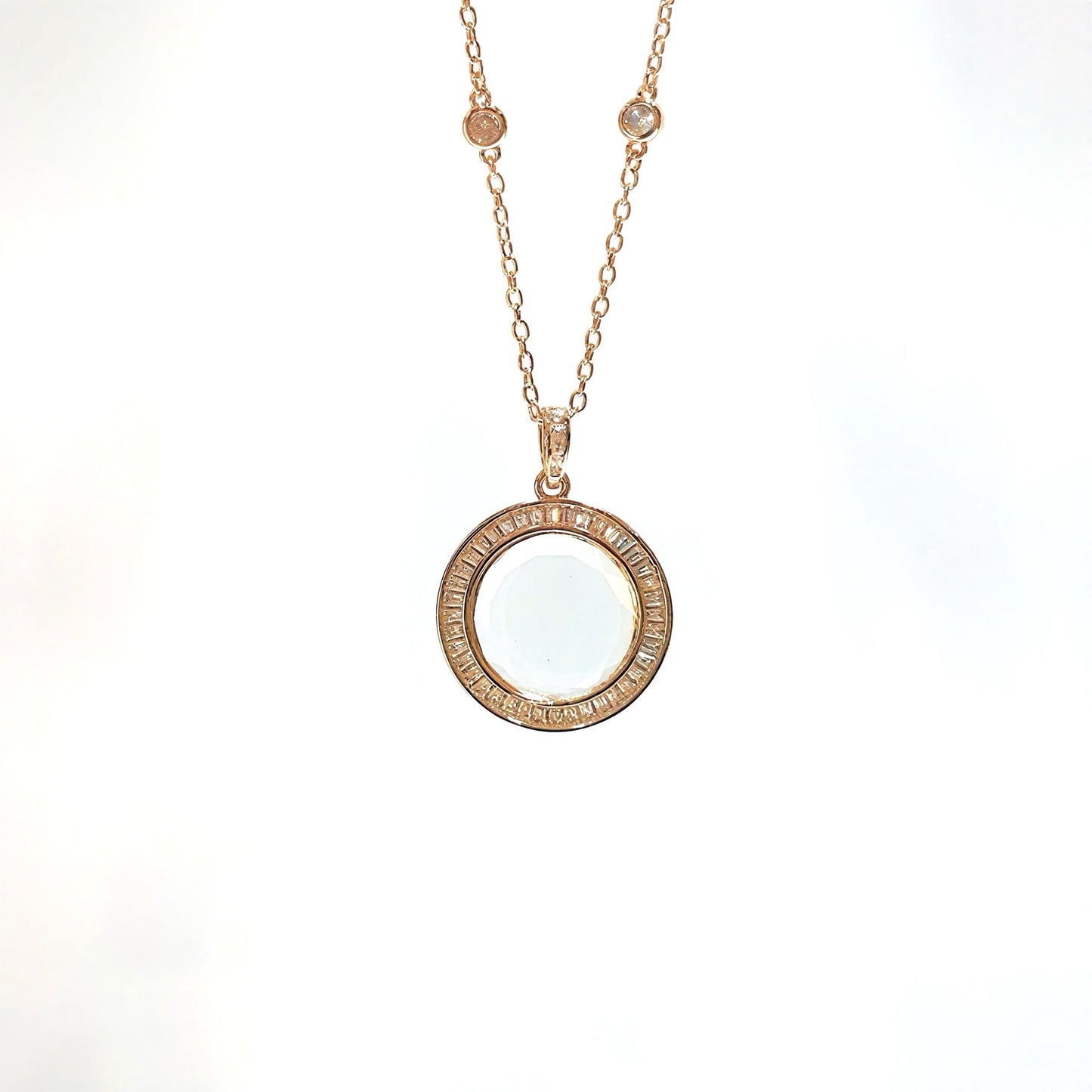 Personalized Luminous Orb Charm Box Necklace