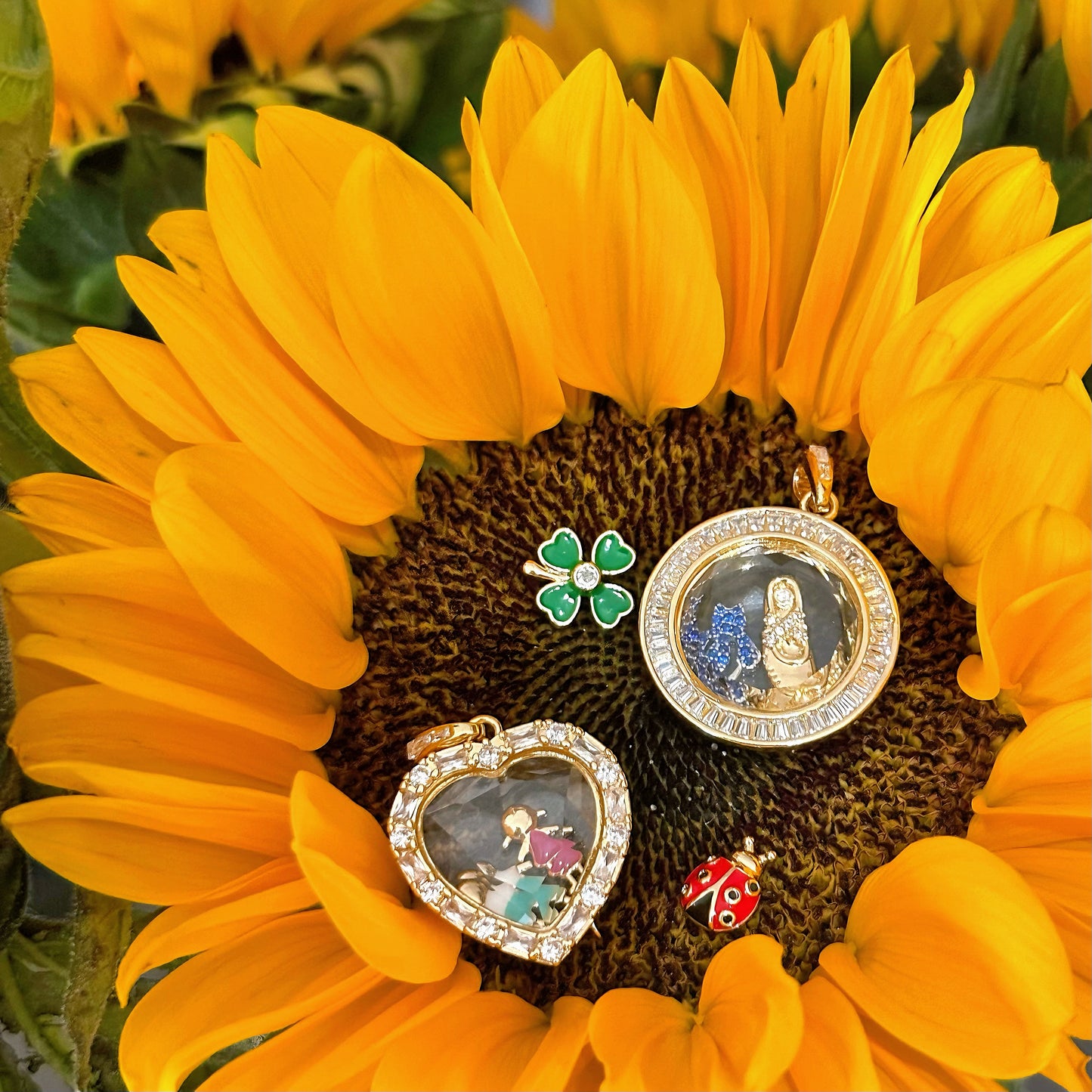 Personalized Luminous Heart Charm Box Necklace