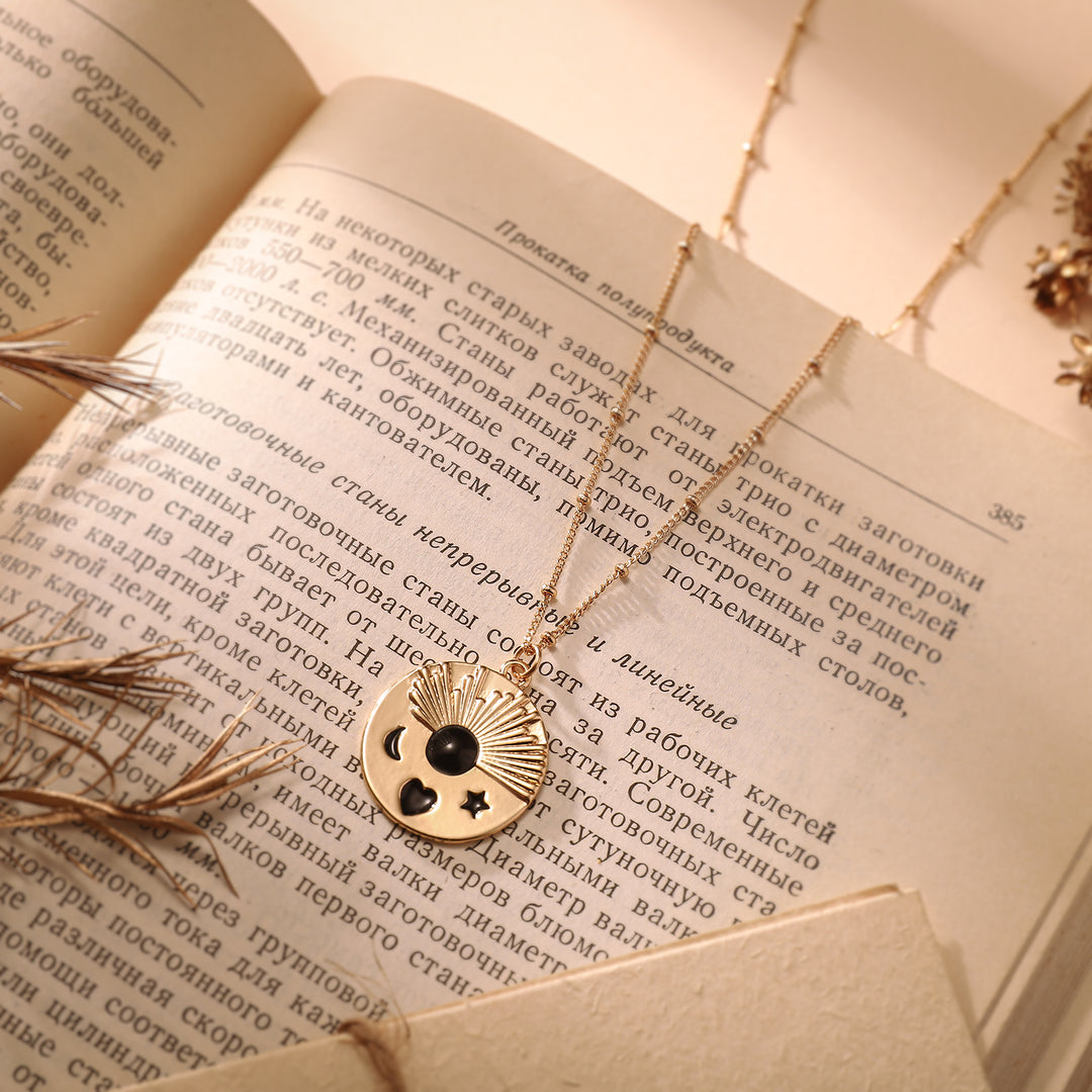 Moon Star Pendant Necklace