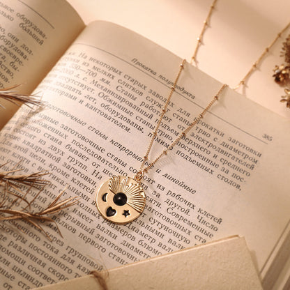 Moon Star Pendant Necklace