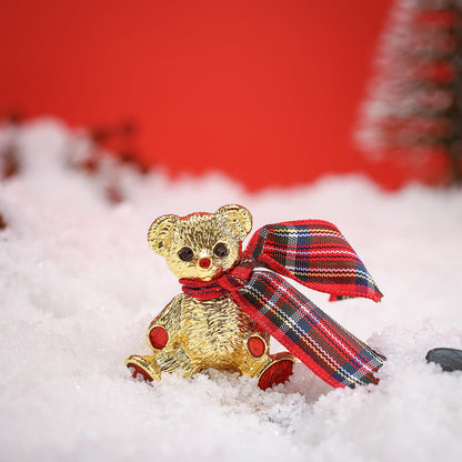 Christmas Bear Brooch