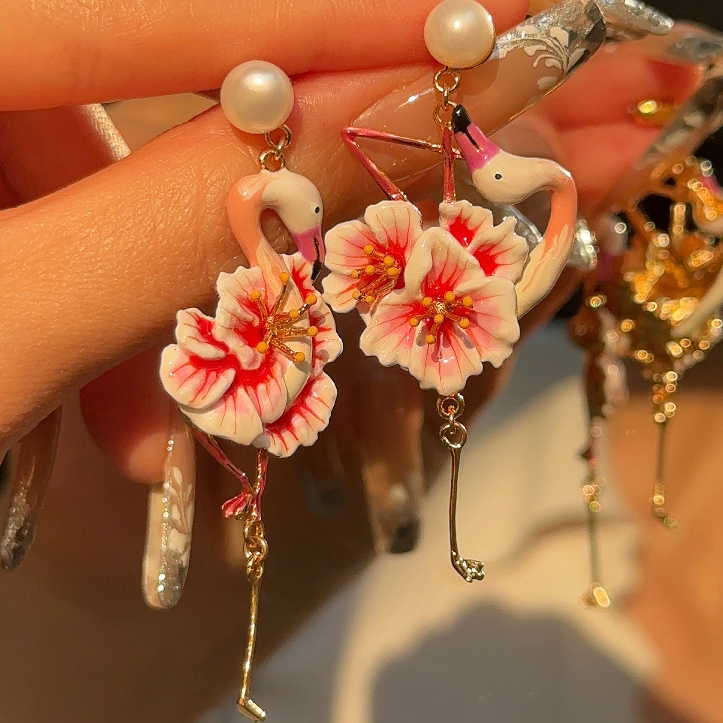 Flamingo Earrings