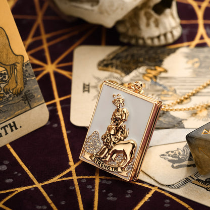 Tarot Locket Pendant - Strength