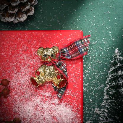 Christmas Bear Brooch