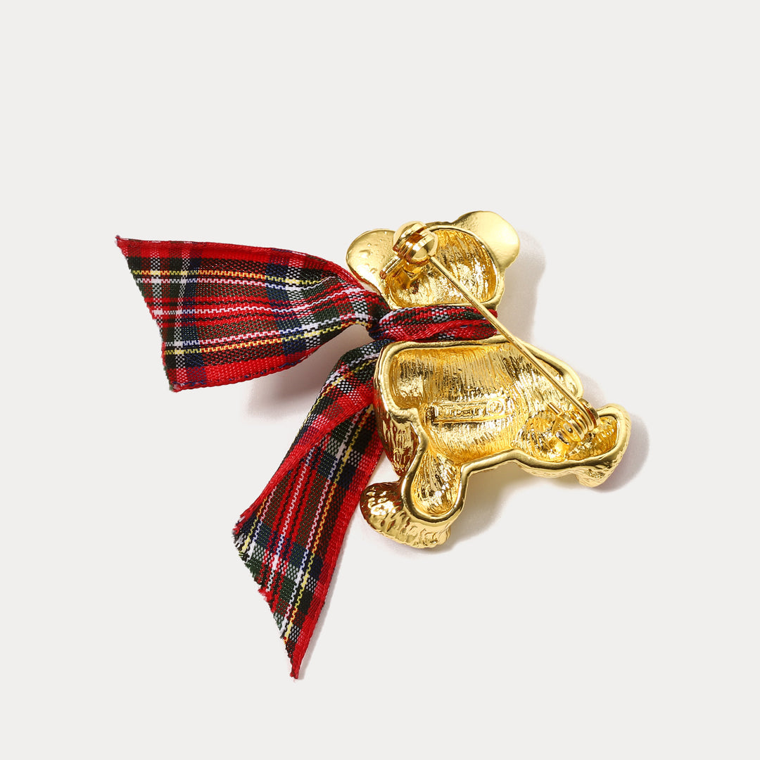 Christmas Bear Brooch