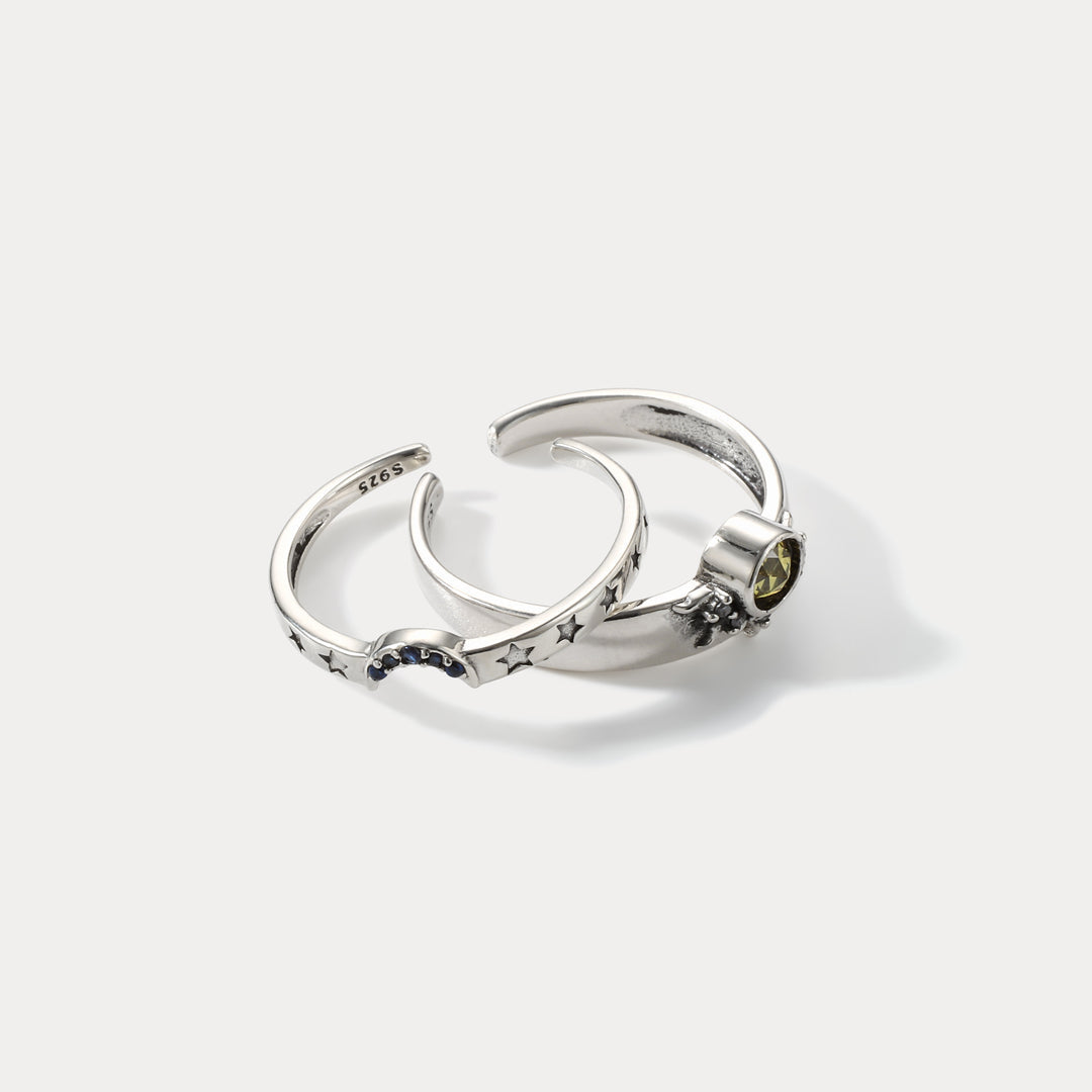 Silver Celestial Trilogy Ring