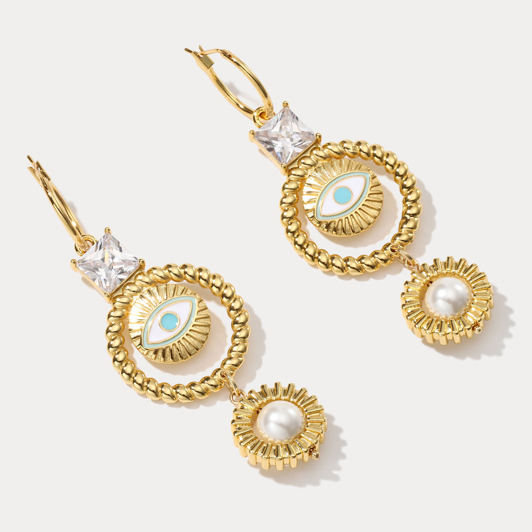 Devil Eye Drop Earrings